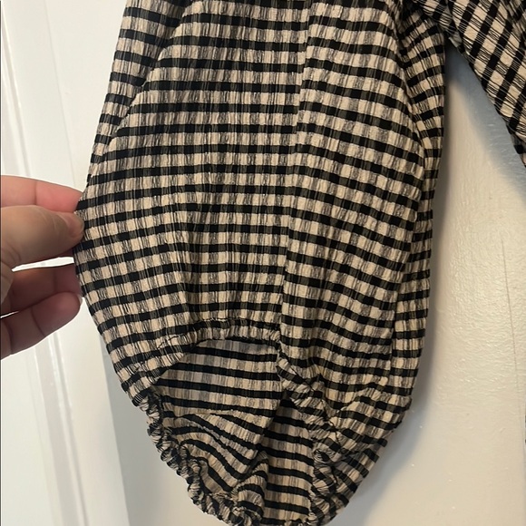 Selected /Femme Black and White Gingham Dress - Picture 6 of 8